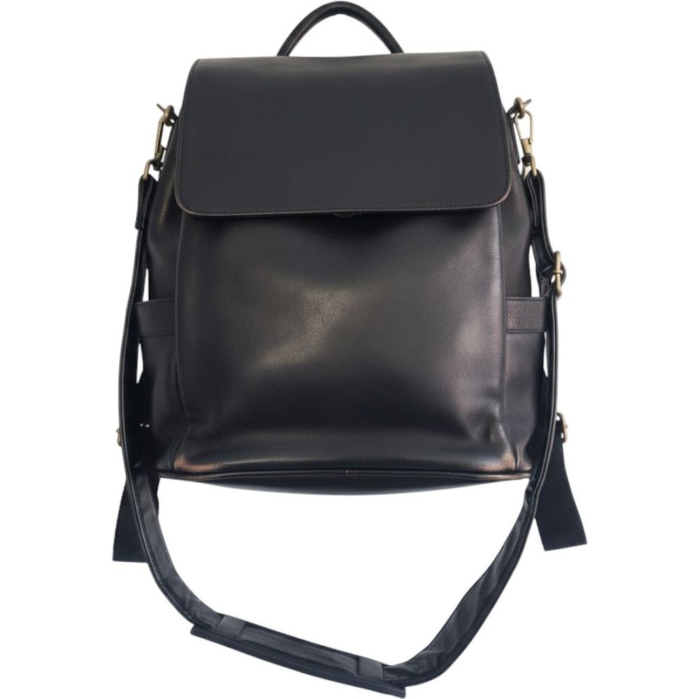 Claire Chase Leather Backpack Large Convertible Shoulder Crossbody Travel Work